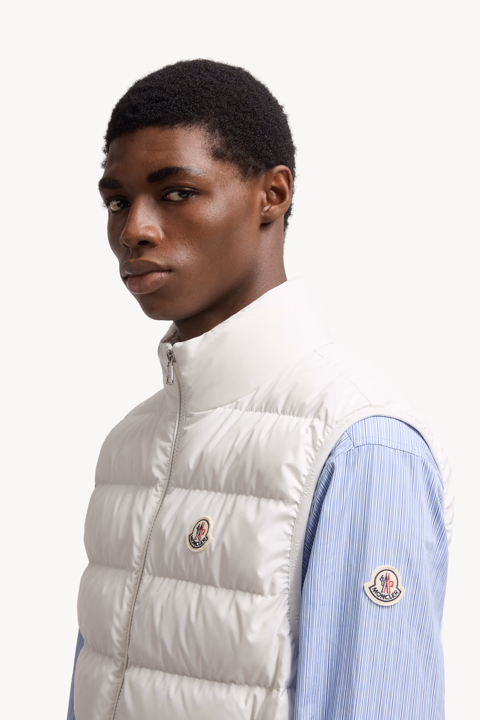 Contrin Down Vest Men White Moncler 4